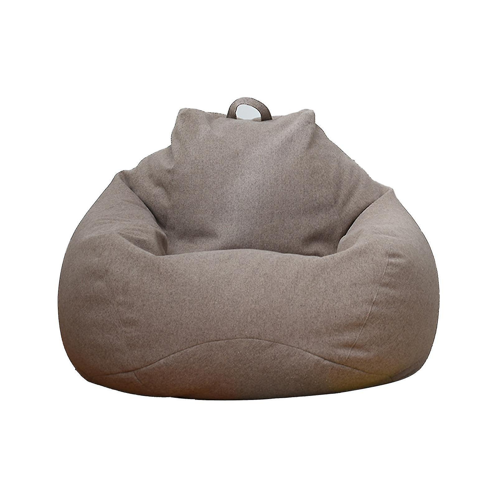 Großer Sitzsack In 3 Größen, Sofa, Für Drinnen, Für Erwachsene Und Kinder, Bequemer Sesselbezug – 90 X 110 Cm – Braun
