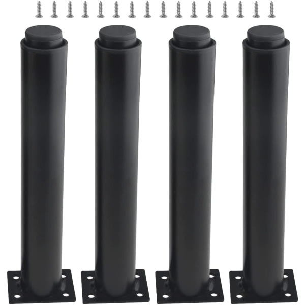 (25–42 Cm, Schwarz) 4 Stabile, Verstellbare Metallmöbelfüße
