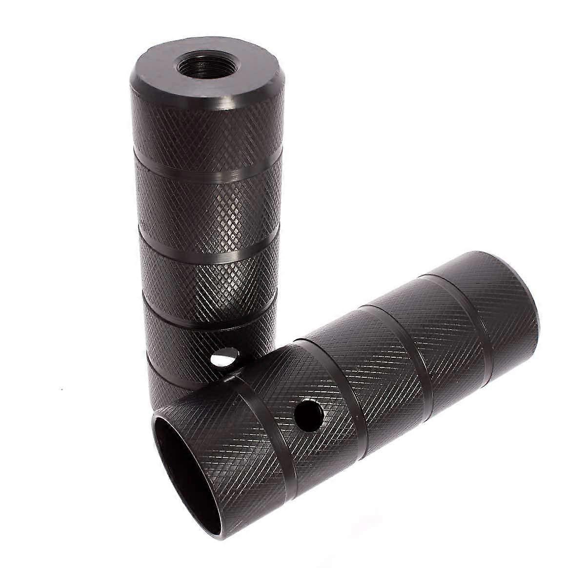 Khe Schwarze Stahl-bmx-achsen-pegs, Trickachsen, 14 Mm Gewinde, Kompatibel Mit Bmx-rädern, Paar