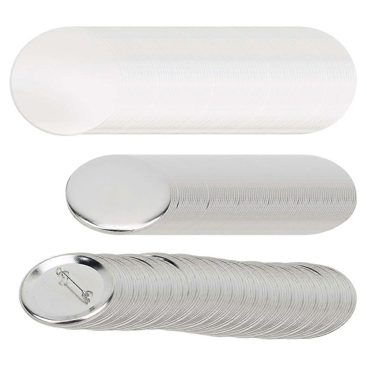 100 Sets Mit 37-mm-anstecknadeln, Knopfteilen, Materialien Zur Anstecknadelherstellung, Bastelmaterialien