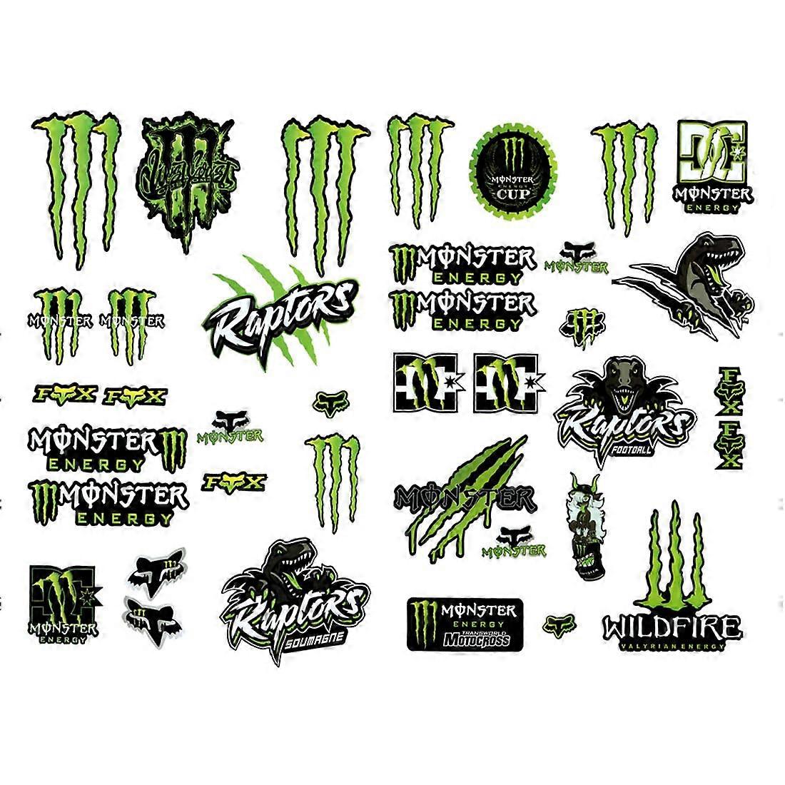 Monster Energy Aufkleberbogen, Aufkleber Kompatibel Mit Motorrad- Und Motocross-fans