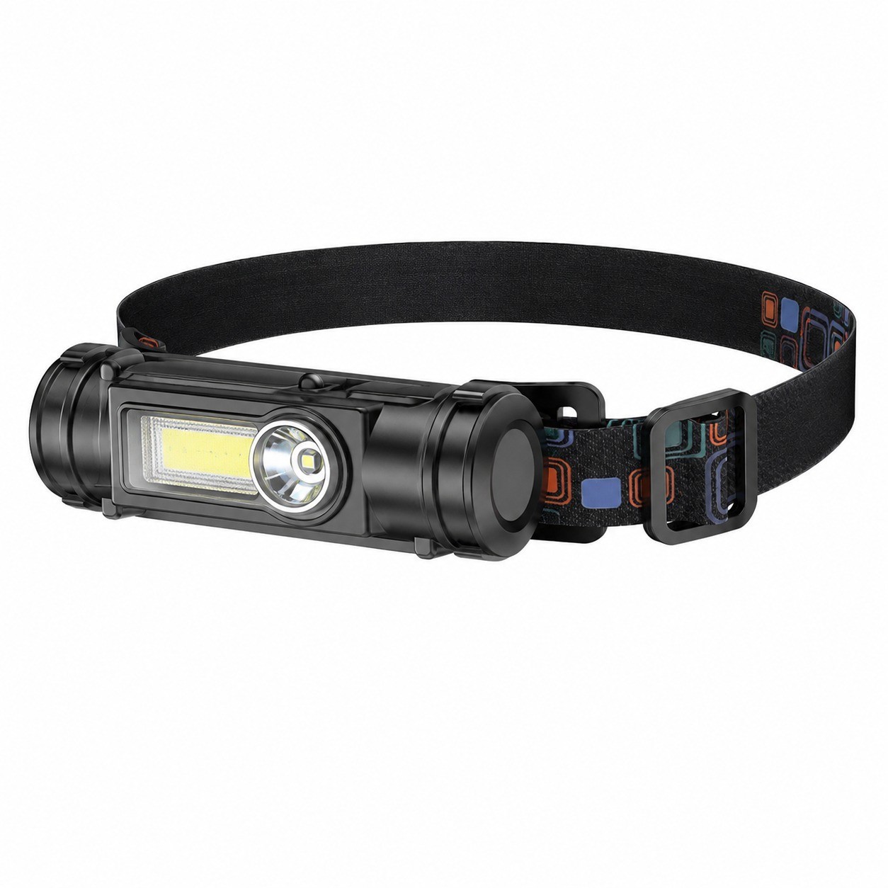Wiederaufladbare Stirnlampe, Doppelstrahl, 180° Verstellbar, Wasserdicht, Für Outdoor-camping