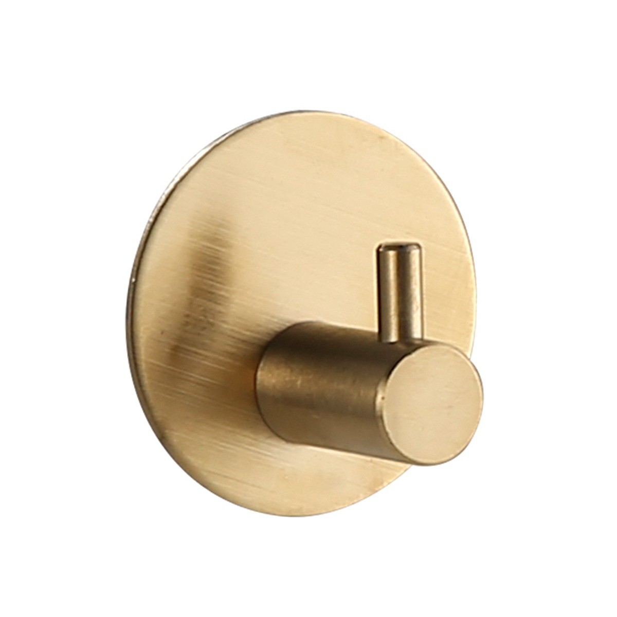 Selbstklebende Edelstahlhaken, Wandhaken Ohne Bohren, Starker Halt, Einzelhaken, 14 Cm, Goldfarben