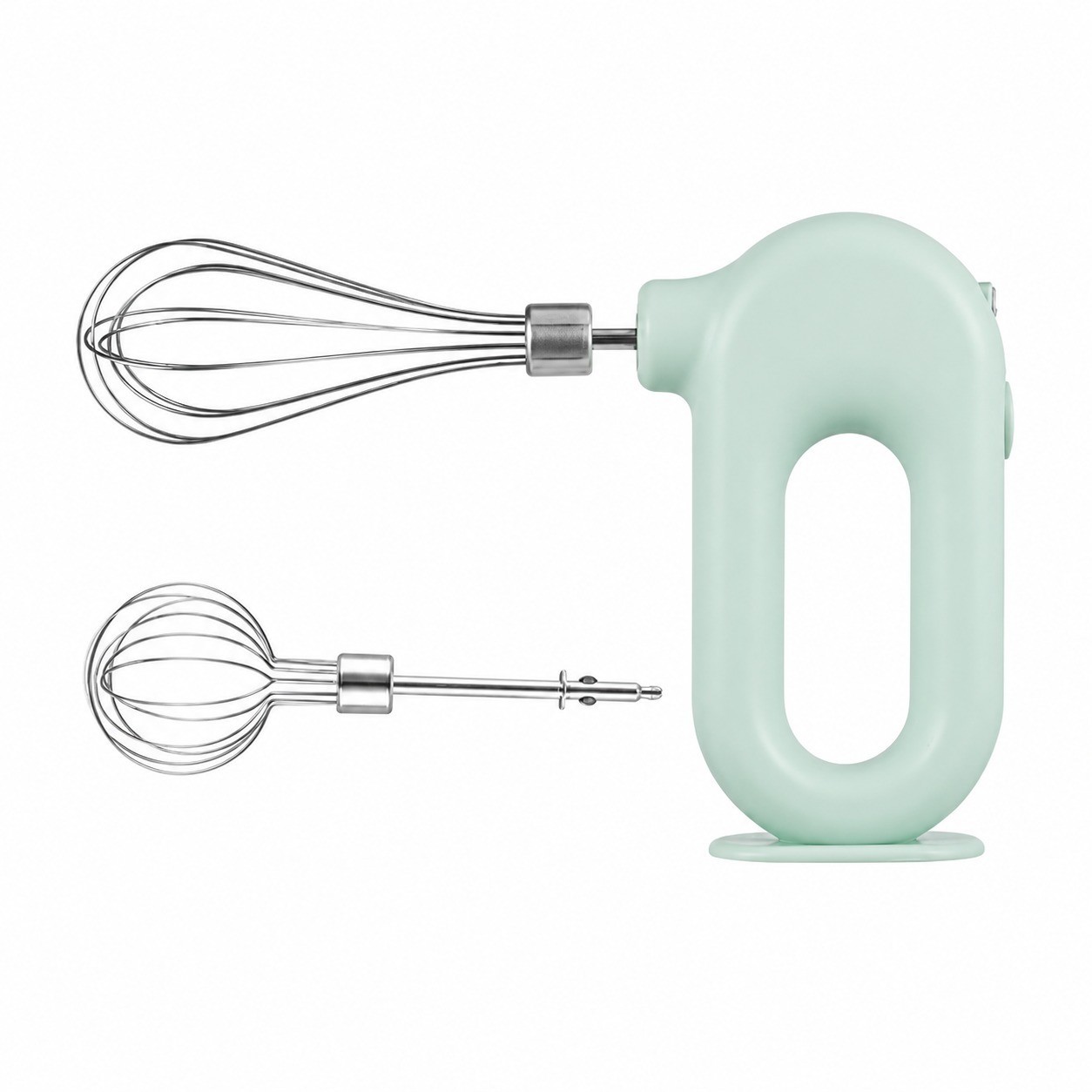 Usb-wiederaufladbarer Schneebesen, Grün, Doppelschneebesen, Tragbarer Handmixer