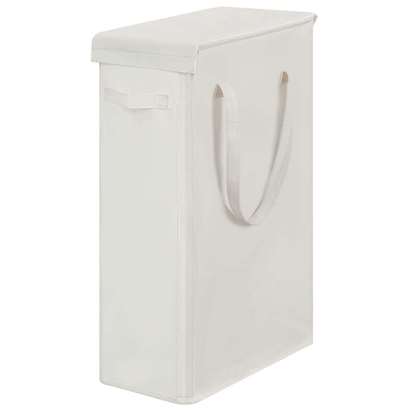 Schmaler 60-liter-wäschekorb Mit Deckel, Schmaler Wäschekorb Mit Griff, Verbesserte Ausführung, Faltbar