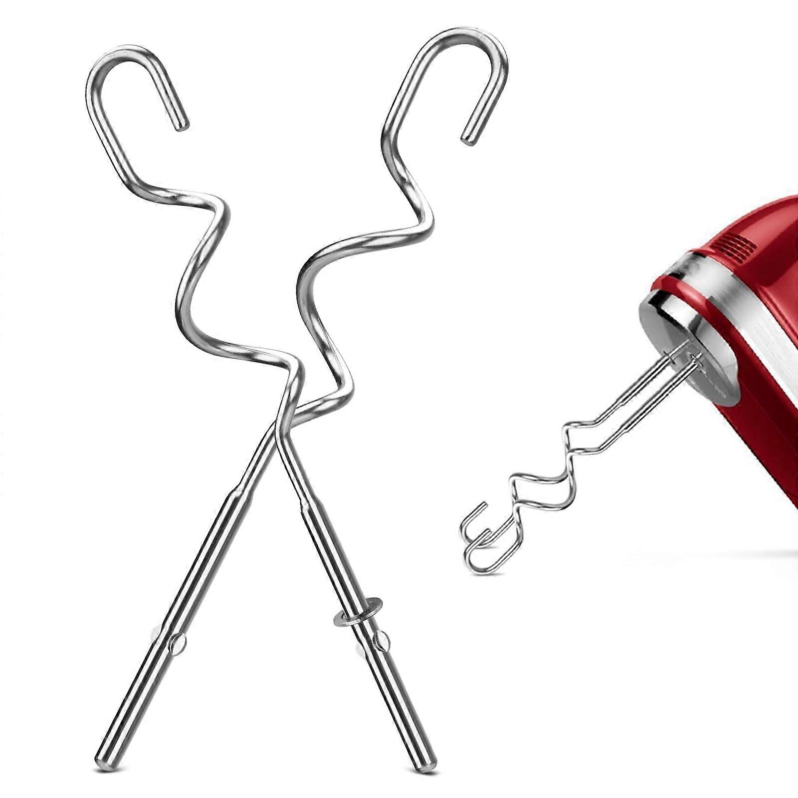 Set Aus Edelstahl-knethaken Für Kitchenaid Handmixer Khm512