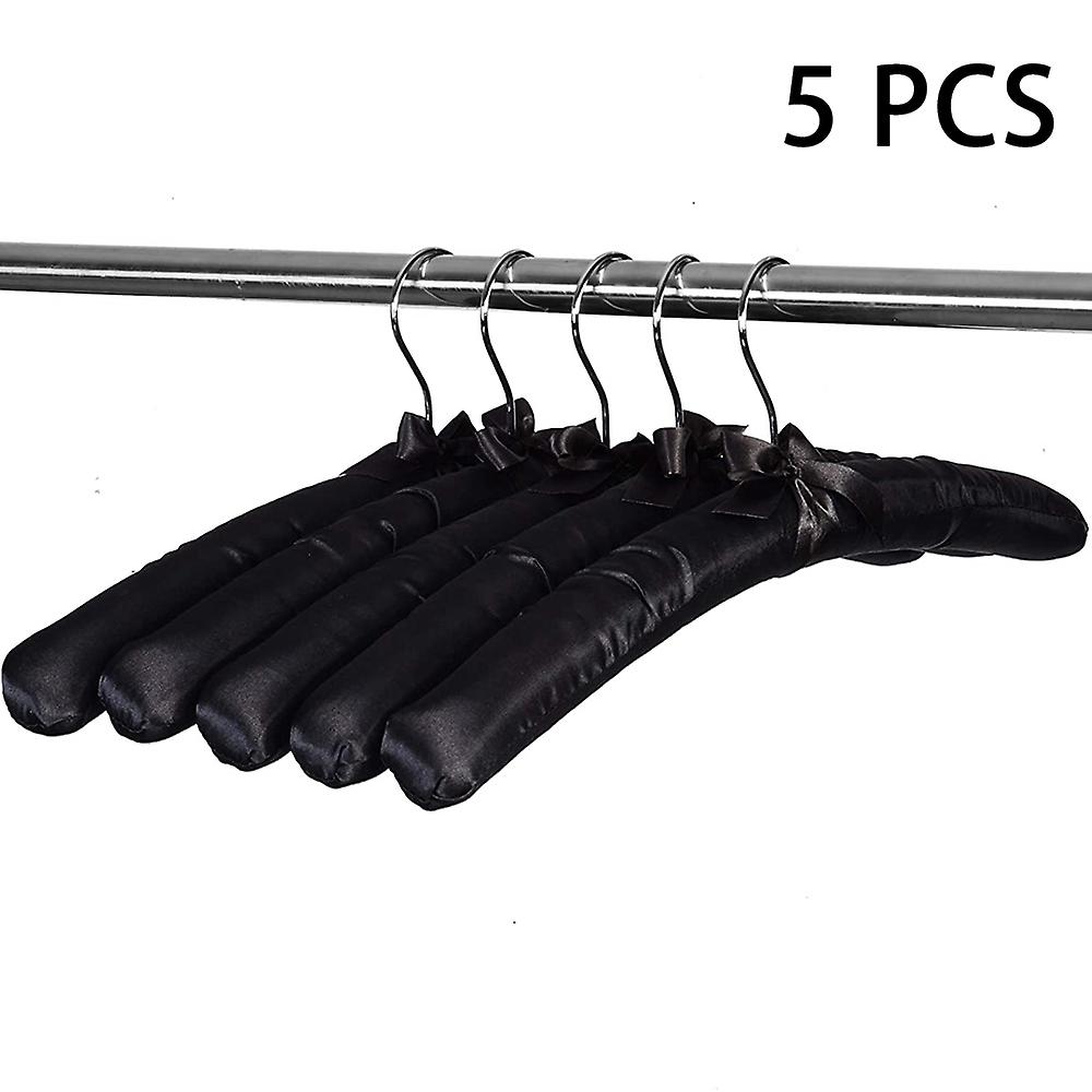 5er-pack Gepolsterte Satin-kleiderbügel