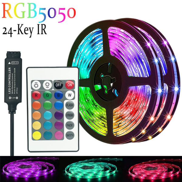 10 M Led-streifen, Dimmbar, Mehrfarbiger Rgb-lichtstreifen Mit Fernbedienung