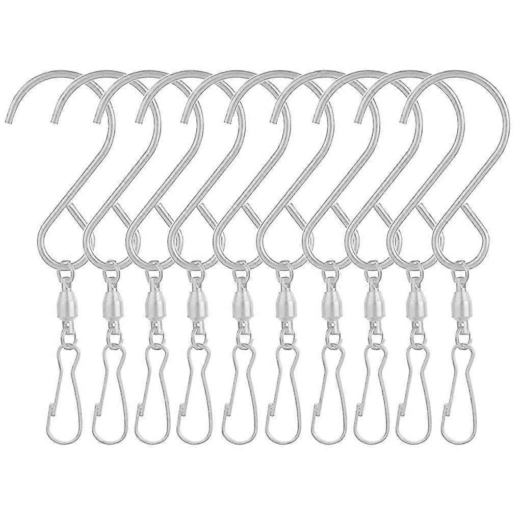 Drehbare S-haken, 10er-set, Zum Aufhängen Von Windspielen, Drehhaken, Blumentopfklemmen