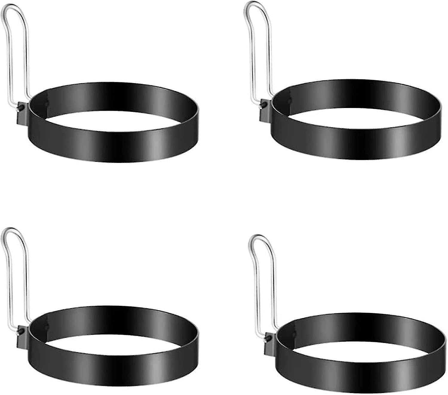 4-teiliges Spiegeleier-set Aus Edelstahl Mit Eiern, Antihaft-spiegeleiform, Pochierten Eiern, Eierpochierer, Runder Omelettform Für Spiegeleier, Crumpets, Rindfleisch