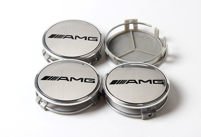 Mb28 – 75-mm-4er-pack Radnabenkappen Mercedes-benz Silber