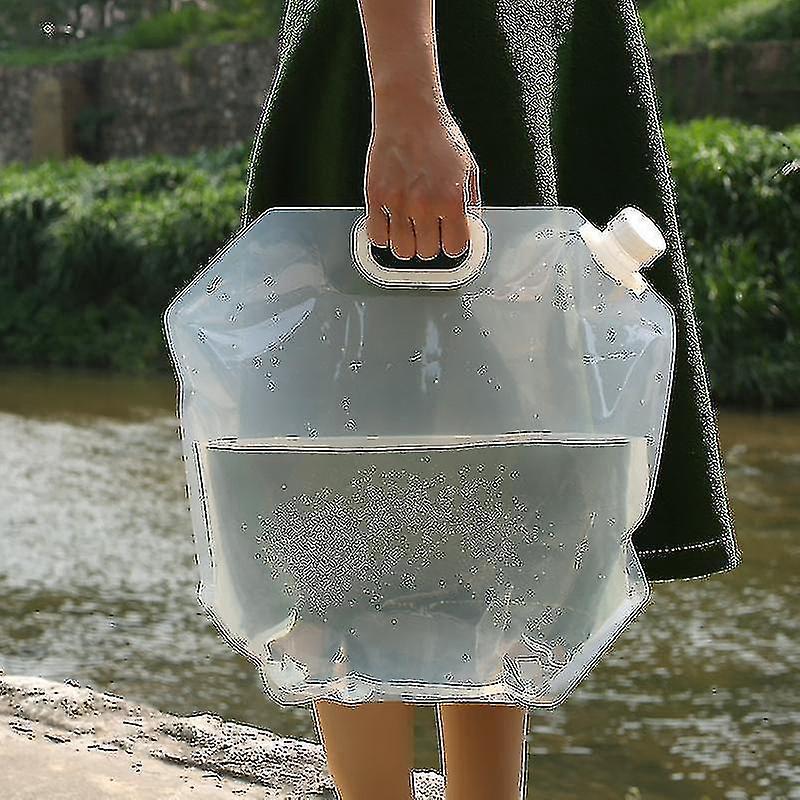 4er-pack Faltbare Wasserbehälter Für Den Outdoor-einsatz, Wasserbehälter Fürs Auto – 10 L – Weiß
