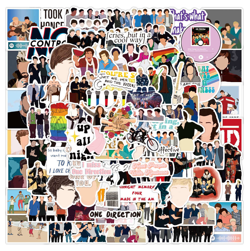 50 One Direction-aufkleber