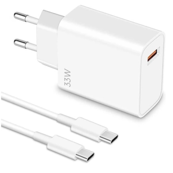 33-w-schnellladegerät Kompatibel Mit Xiaomi, Hypercharge Typ A Eu-steckeradapter Mit 1 M Kabel (33 W)