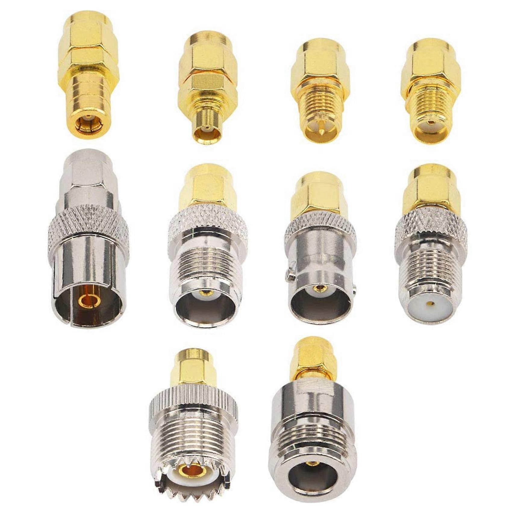 10er-pack Sma-adapterset Sma-stecker Auf Bnc/uhf/mcx/smb/tv/tnc-buchse