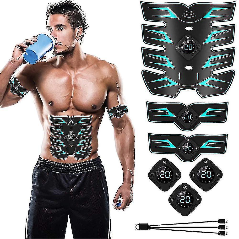 Bauchmuskelstimulator, Muskeltraining, Smart Fitness Ems-gerät Für Männer, Grün