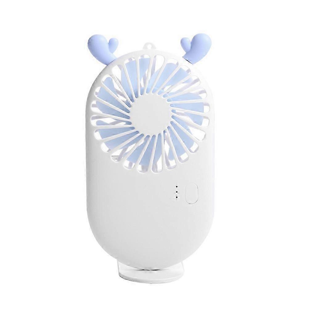 Tragbarer Ventilator, Wiederaufladbar, Persönlicher Ventilator, Niedlicher Tischventilator, Kühlender Gesichtsventilator, Leiser Reiseventilator, 14 X 8 Cm