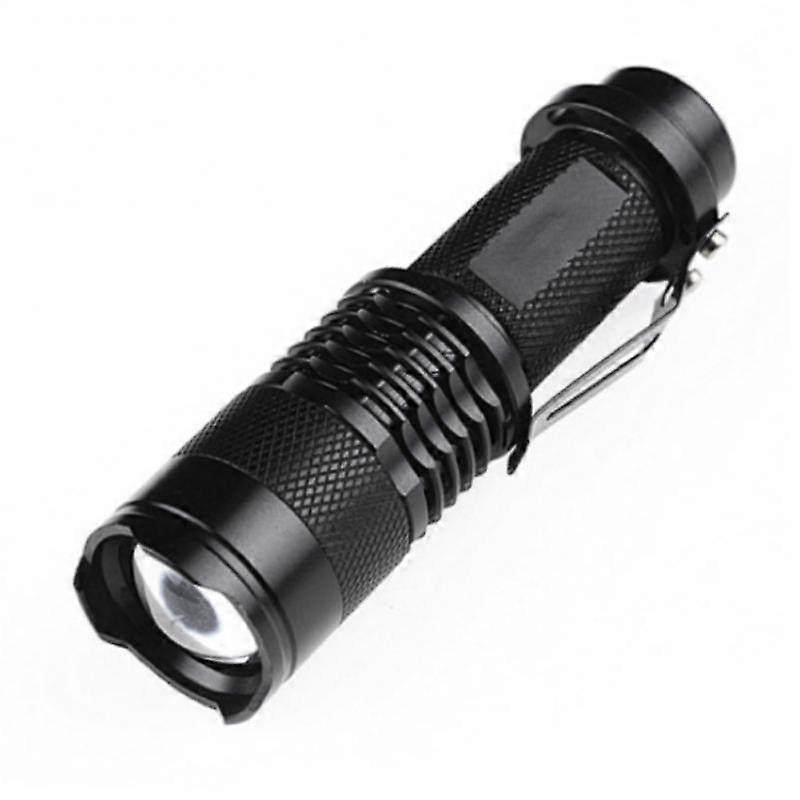 Led-mini-taschenlampe Mit Teleskopzoom, 3 Modi, Tragbar Mit Klettverschluss, Rutschfest, Wasserdicht, Ideal Für Outdoor-aktivitäten Wie Wandern Und Camping.