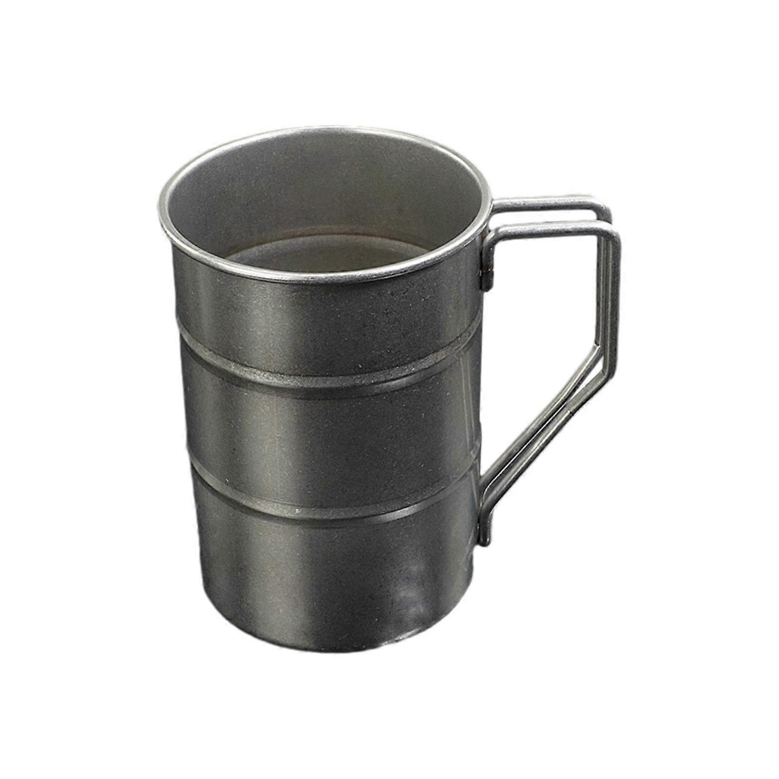 Campingbecher Aus Edelstahl, Kaffeebecher Mit Henkel, Foto-requisite, Bierkrug, Partybecher, Rucksackausrüstung, Outdoor-ausrüstung
