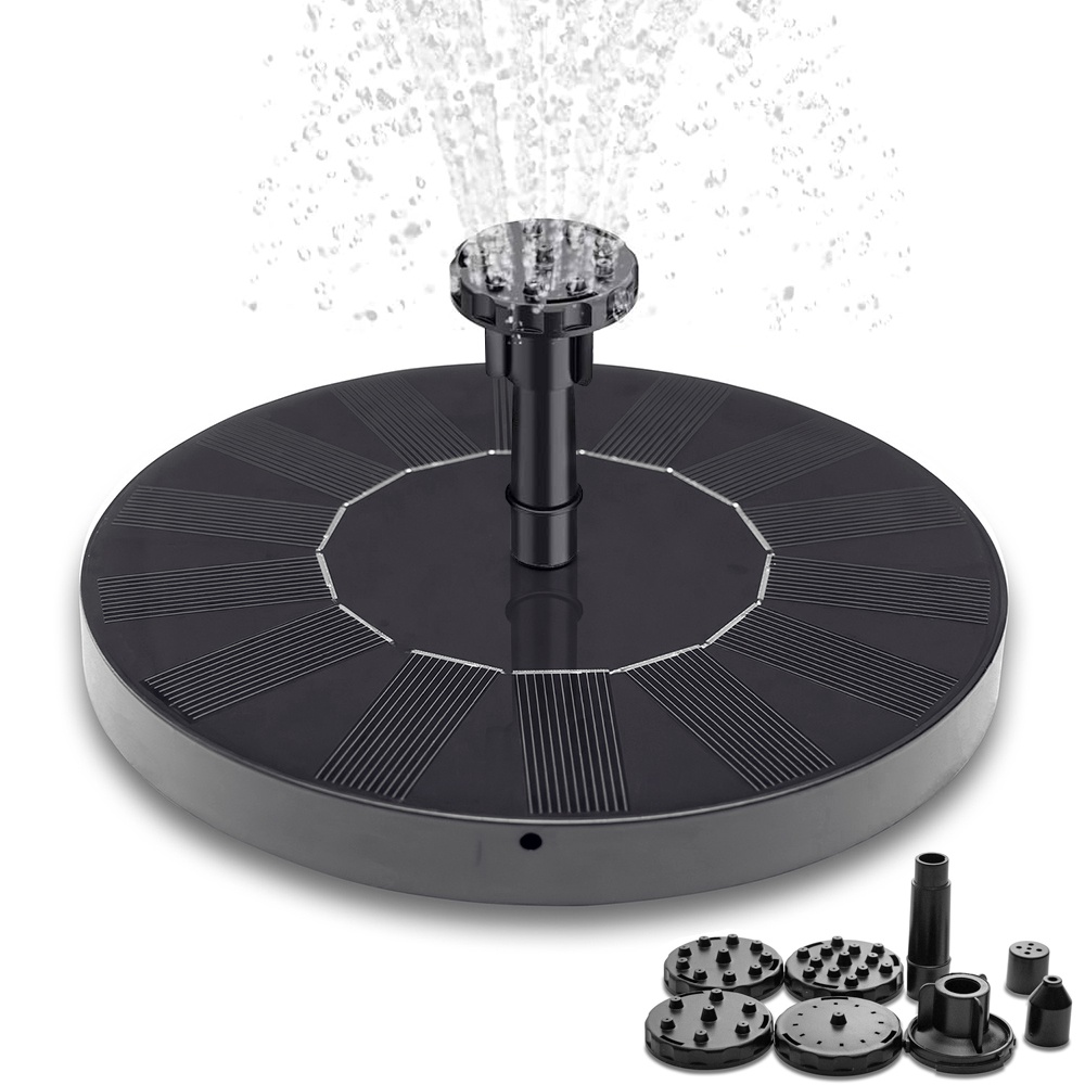 Aktionspreis Solarbrunnen / Wasserbrunnen, 16 Cm, Schwarz