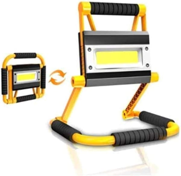 Faltbarer Led-scheinwerfer, Wiederaufladbar, Ip65-zertifiziert, Drehbar, Kompatibel Mit Baustellen Und Gärten