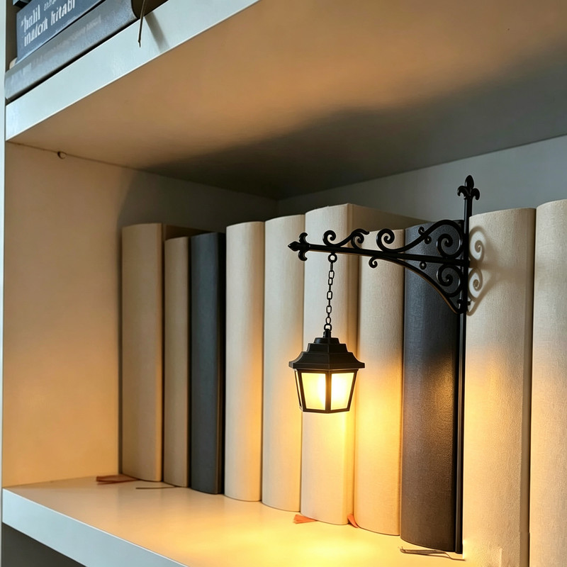 Neue Bibliothekslampe: Dekorative Bücherregalbeleuchtung Mit Warmem Licht, Led-nachtlicht Für Leseecken, Bücherregallampe Aus Eisen Für Bücherwürmer