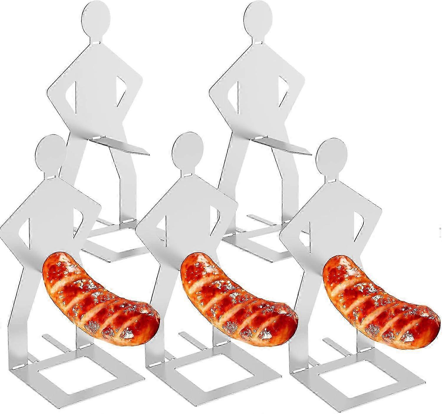 Lustige Grillwursthalter, Wiederverwendbare Edelstahl-wursthalter In Menschenform, Grillzubehör