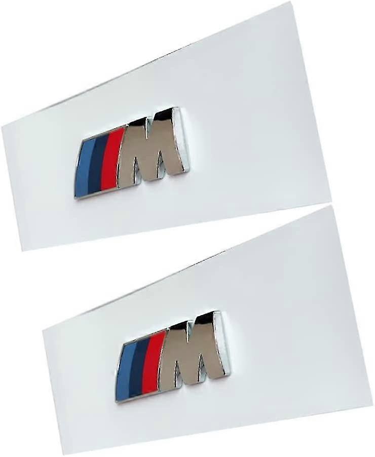 Bmw M Kotflügel Vorn Mit Namensschild, Ersatzteil, 2 Stück. Sport-namensschildaufkleber, Logo (silber)