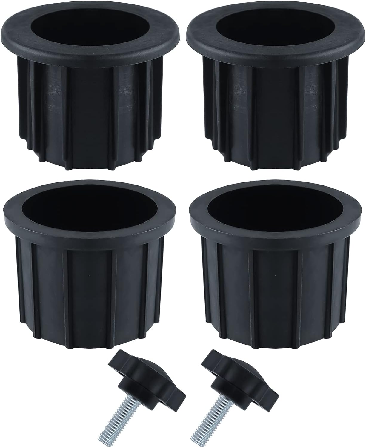 Set (6-teilig) Ersatzteile Für Den Sonnenschirmständer, Bestehend Aus 4 Lochringen, Die Mit Dem Sonnenschirm Kompatibel Sind, Und 2 Schrauben, Die Mit Dem Griff Und Dem Sonnenschirm Kompatibel Sind.