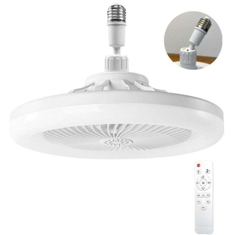 Leiser Deckenventilator Mit Led-beleuchtung E27 – Dimmbar Bis 10° – 3 Geschwindigkeitsstufen – 1/2/4-stunden-timer – Geeignet Für Räume Bis Zu 10 M² – 3 Geschwindigkeitsstufen