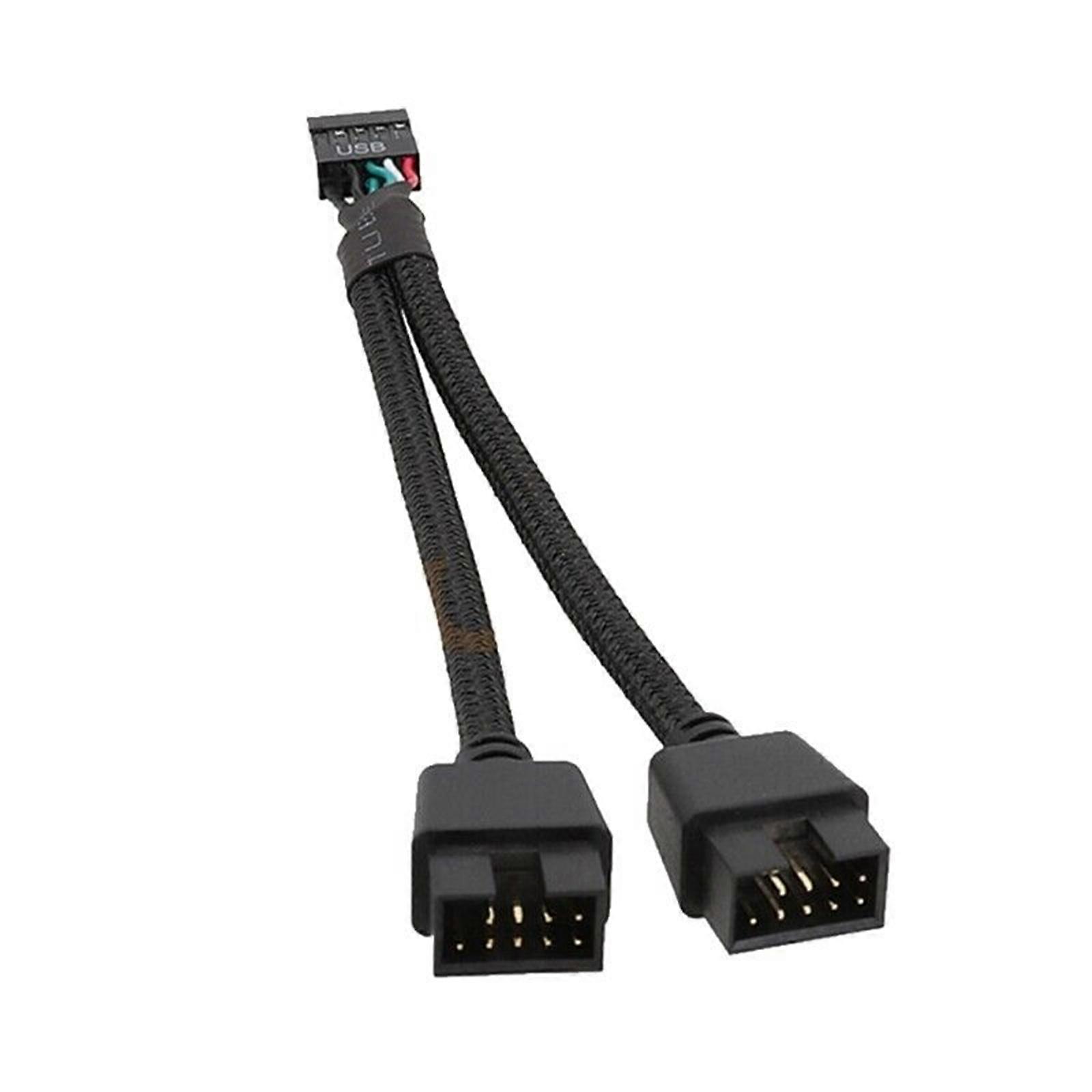 Motherboard Usb 2.0 9-pin Header 1 Zu 2 Erweiterungshub Splitter Adapter Konverter
