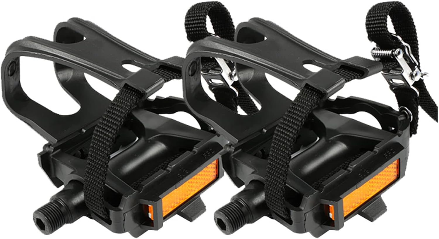 Fahrradpedale Mit Zehenclips Und Riemen, Geeignet Für Outdoor- Und Indoor-cycling, Einfach Zu Bedienen