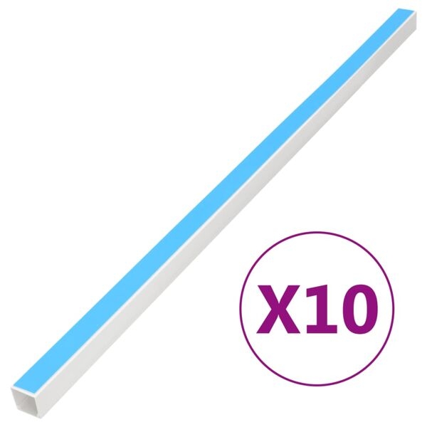 Vidaxl Kabelkanal Flach 20x10 Mm 10 M Pvc