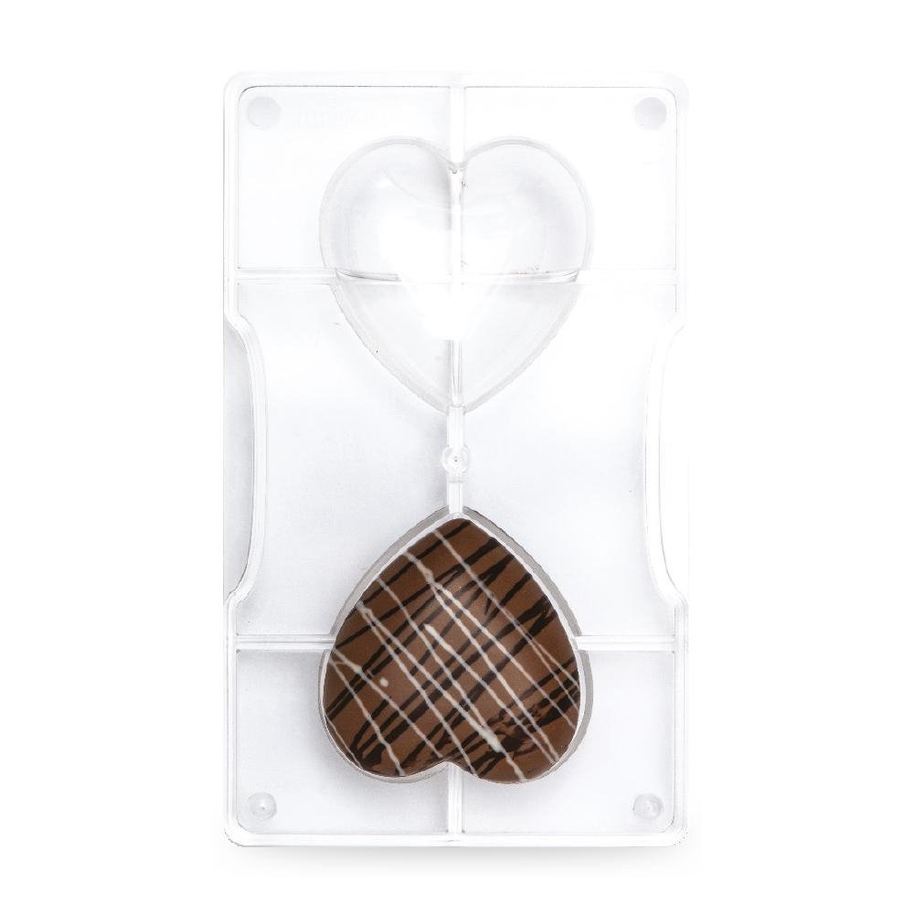 Mittelgroße Herz-pralinenform (2 Stück) Aus Polycarbonat - Decora