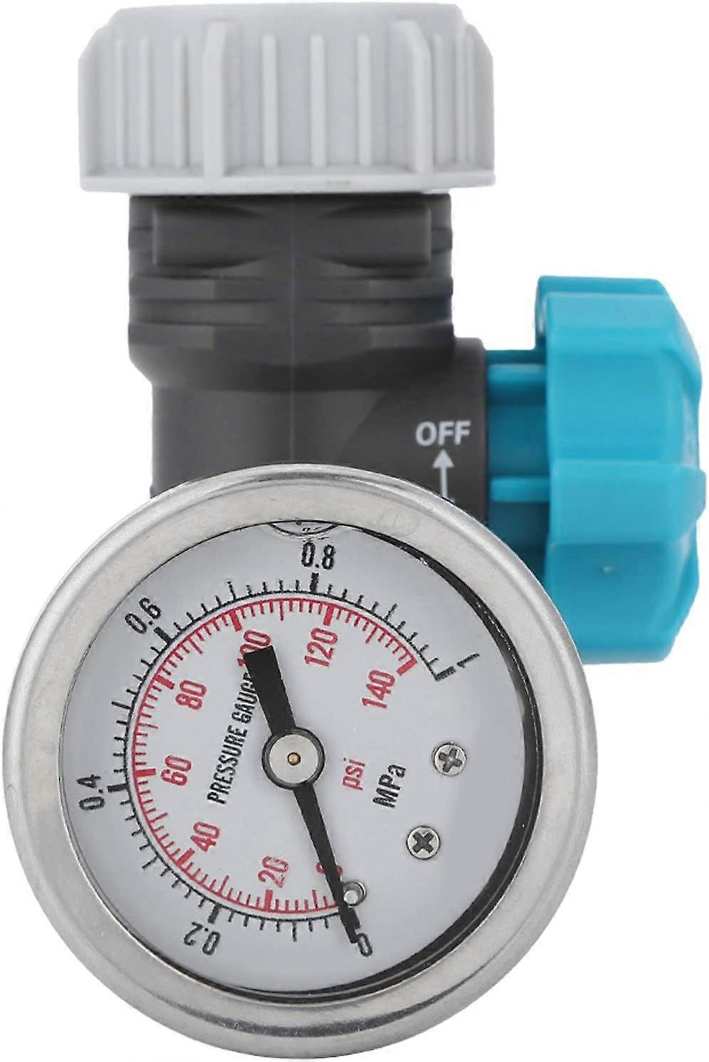 G3/4 Zoll Einstellbarer Wasserdruckregler Mit Manometer, Bewässerungssteuerung, Kompatibel Mit Gewächshäusern Und Gärten