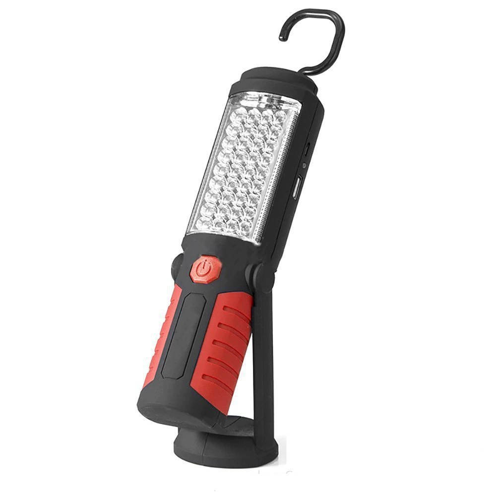 Leistungsstarke, Tragbare Taschenlampe Mit 36+5 Leds, 3000 Lumen, Wiederaufladbar, Verstellbarer Halterung, Haken Und Magnetfuß