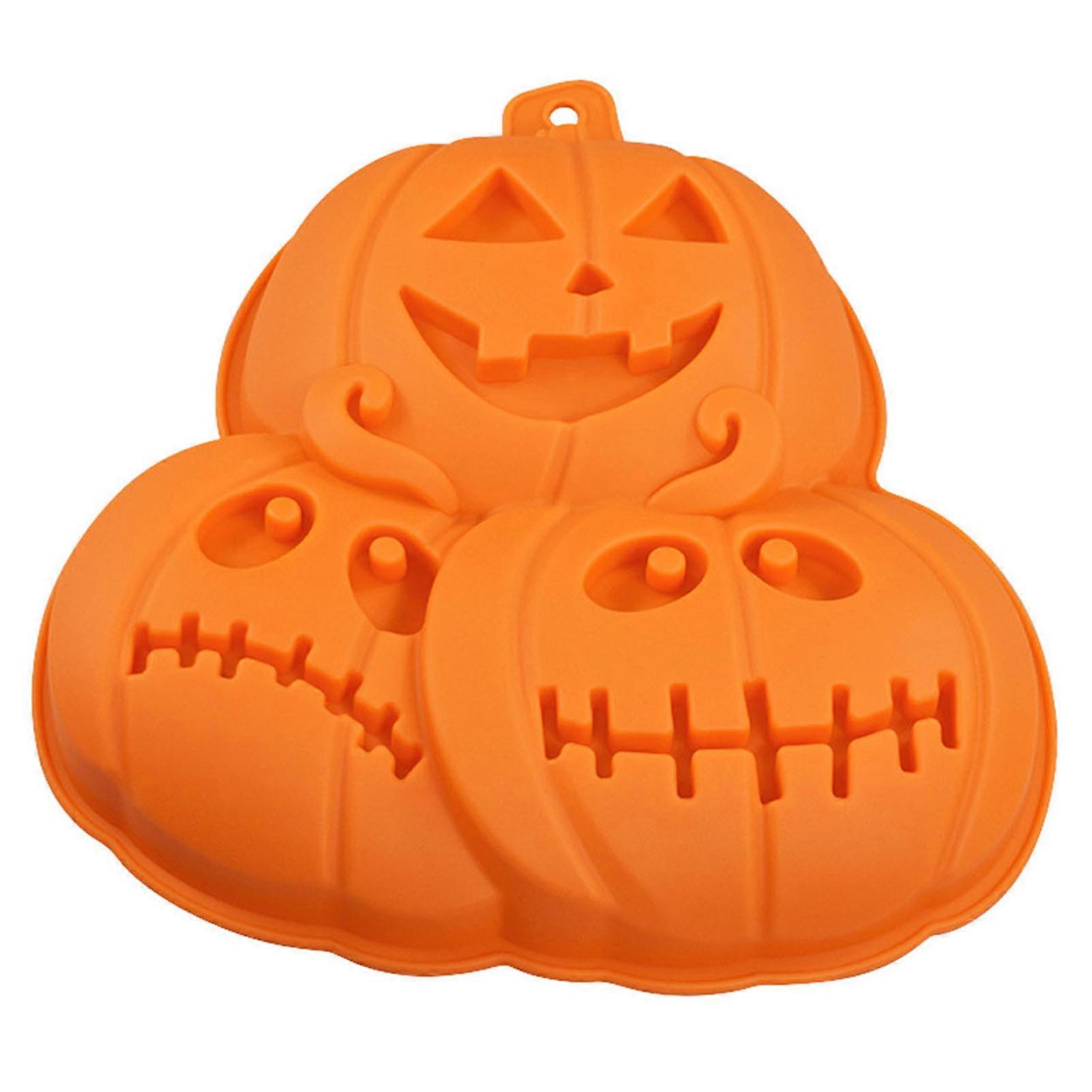 Halloween-backform Kürbis Spinne Eule Totenkopf Antihaftbeschichtung Spülmaschinenfest Schokoladen-bonbon-keks-gelee-form Küchenhelfer