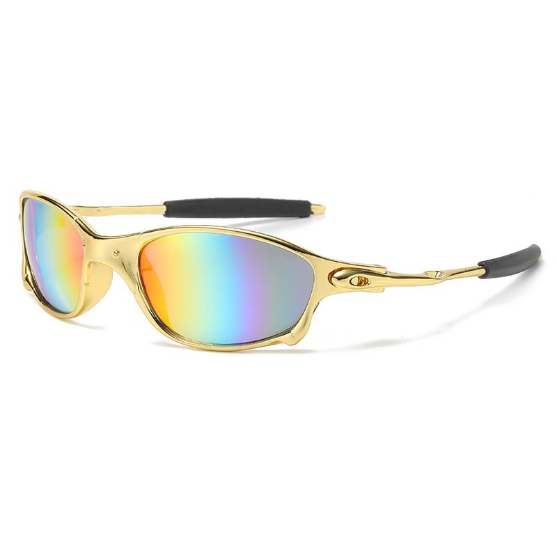 Polarisierte Fahrradbrille Für Damen Und Herren, Mountainbike-brille, Fahrradsonnenbrille, Uv400-sportbrille Okju-45 Gold Von