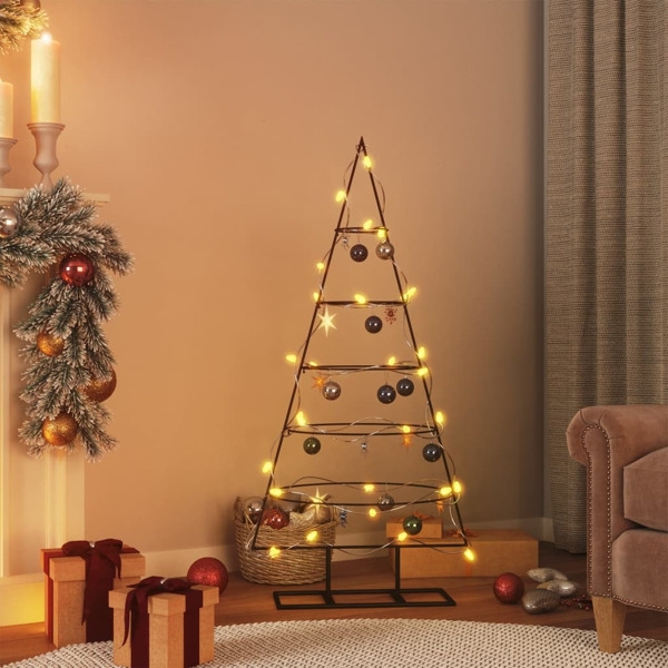 Vidaxl Weihnachtsbaum Metall Schwarz 125 Cm