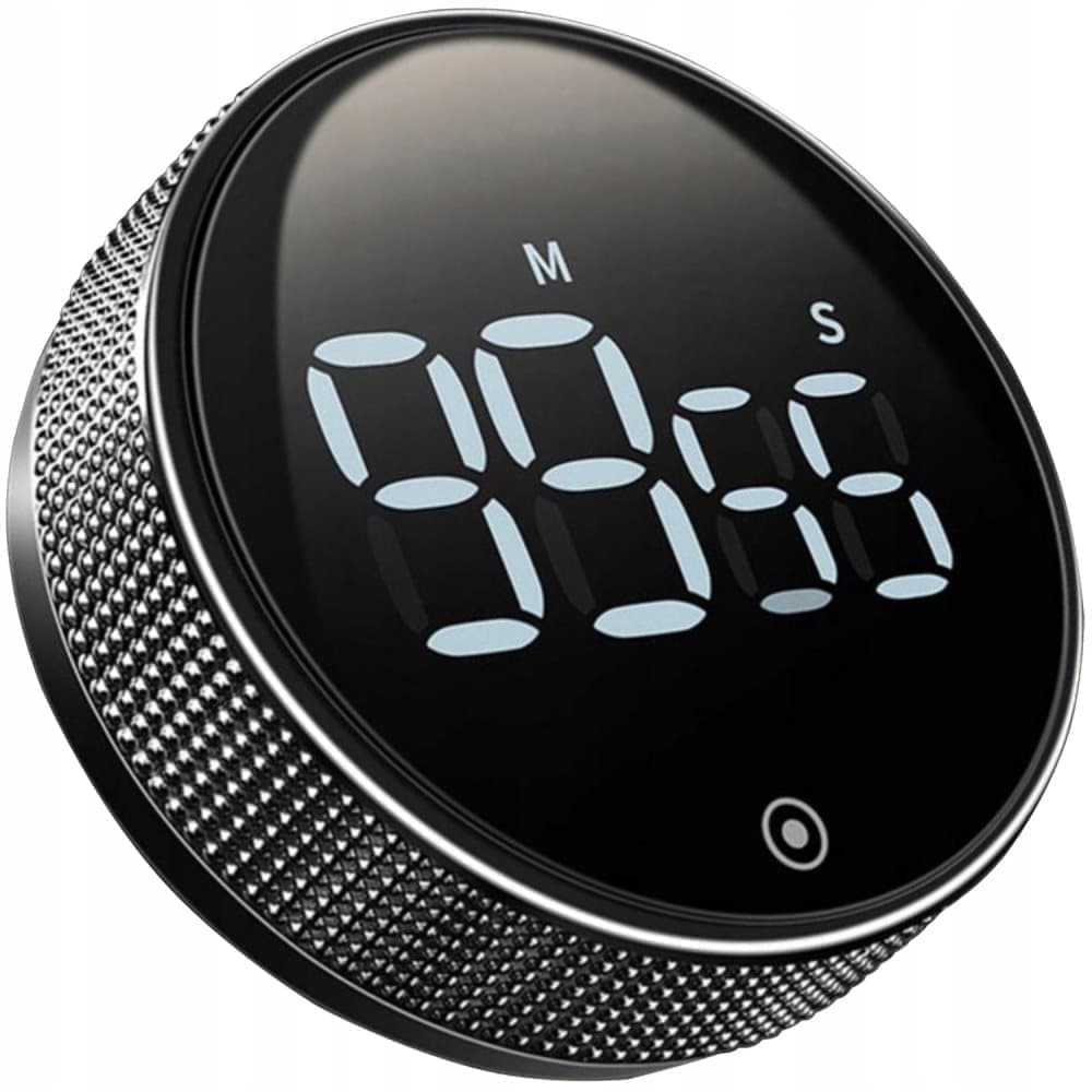 Digitaler Eiertimer Mit Stoppuhr – Küchentimer – Led, Schwarz/silber