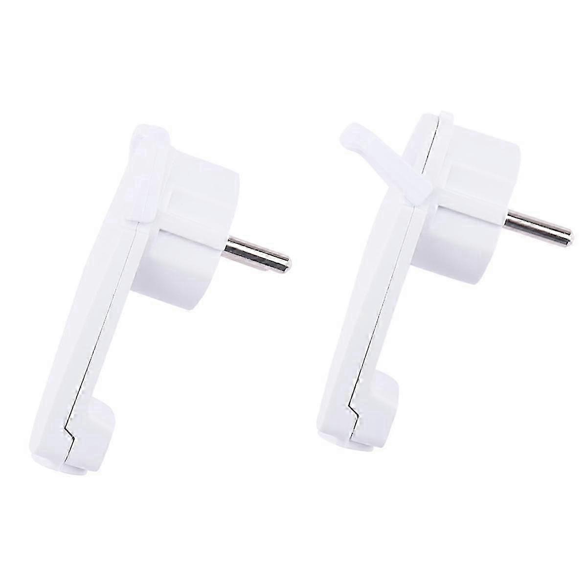 2 Weiße Schuko-winkelstecker, Schuko-flachstecker 250 V (16 A), Schuko-stecker, Schuko-flachstecker, Eu