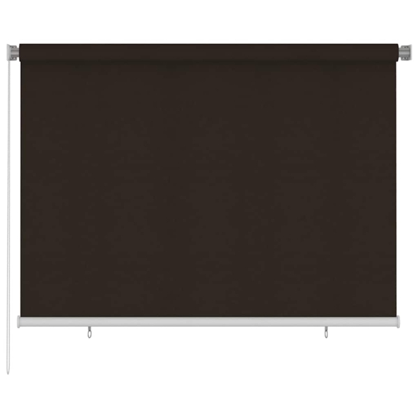 Vidaxl Außenrollo 205 (b) X 140 (h) Cm Braun Hdpe
