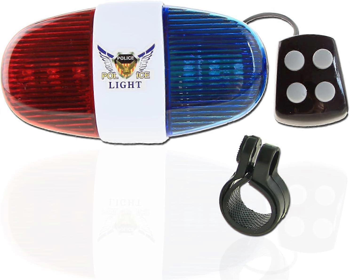 Fahrradklingel Mit 6 Led-fahrradwarnleuchten, 4 Lauten Sirenen, Trompete, Fahrradhupe Und Klingel Für Kinder Und Erwachsene