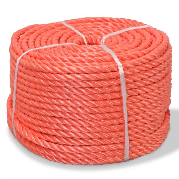 Vidaxl Gedrehtes Polypropylenseil 12 Mm 100 M Orange