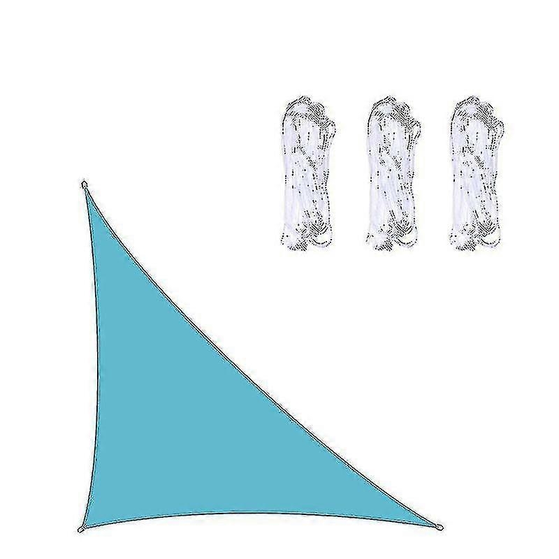 3x3x4,3 M / 4x4x5,7 M / 5x5x7,1 M Wasserdichtes Dreieck-sonnensegel, Kompatibel Mit Garten-, Terrassen- Und Außenmarkisen, Xin Lake Blue
