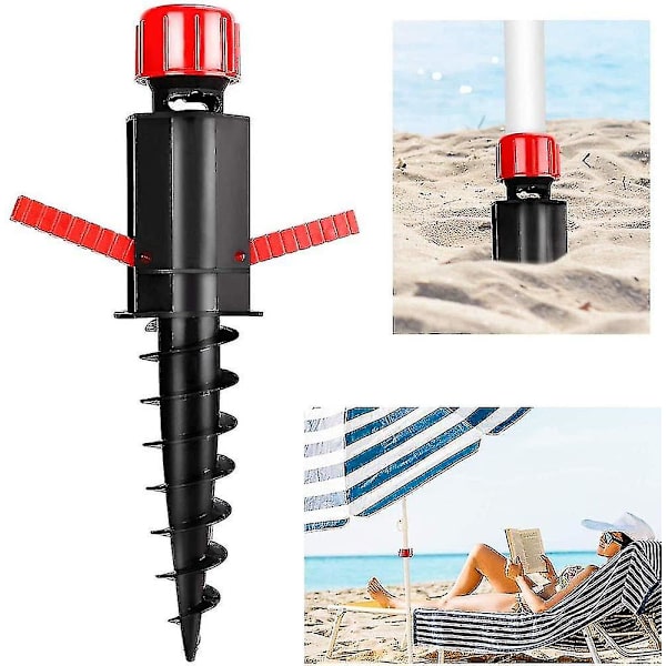 Sandanker Kompatibel Mit Strandsonnenschirmen, Bodenankern Für Sonnenschirme, Basisanker, Kunststoff-sonnenschirmhalter, Geeignet Für Sandrasen Und Terrassen