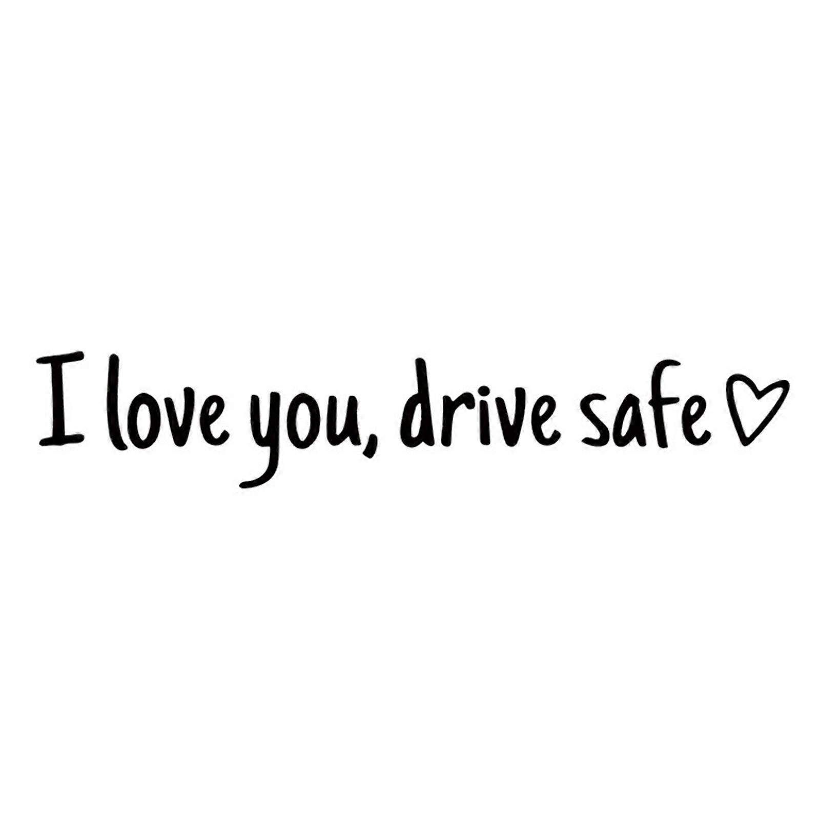 Ich Liebe Dich, Fahr Vorsichtig – Autoaufkleber, Sticker, Geeignet Für Autodekoration Und Sicherheitshinweise, Windschutzscheibe, Stoßstange, Niedliche Designs
