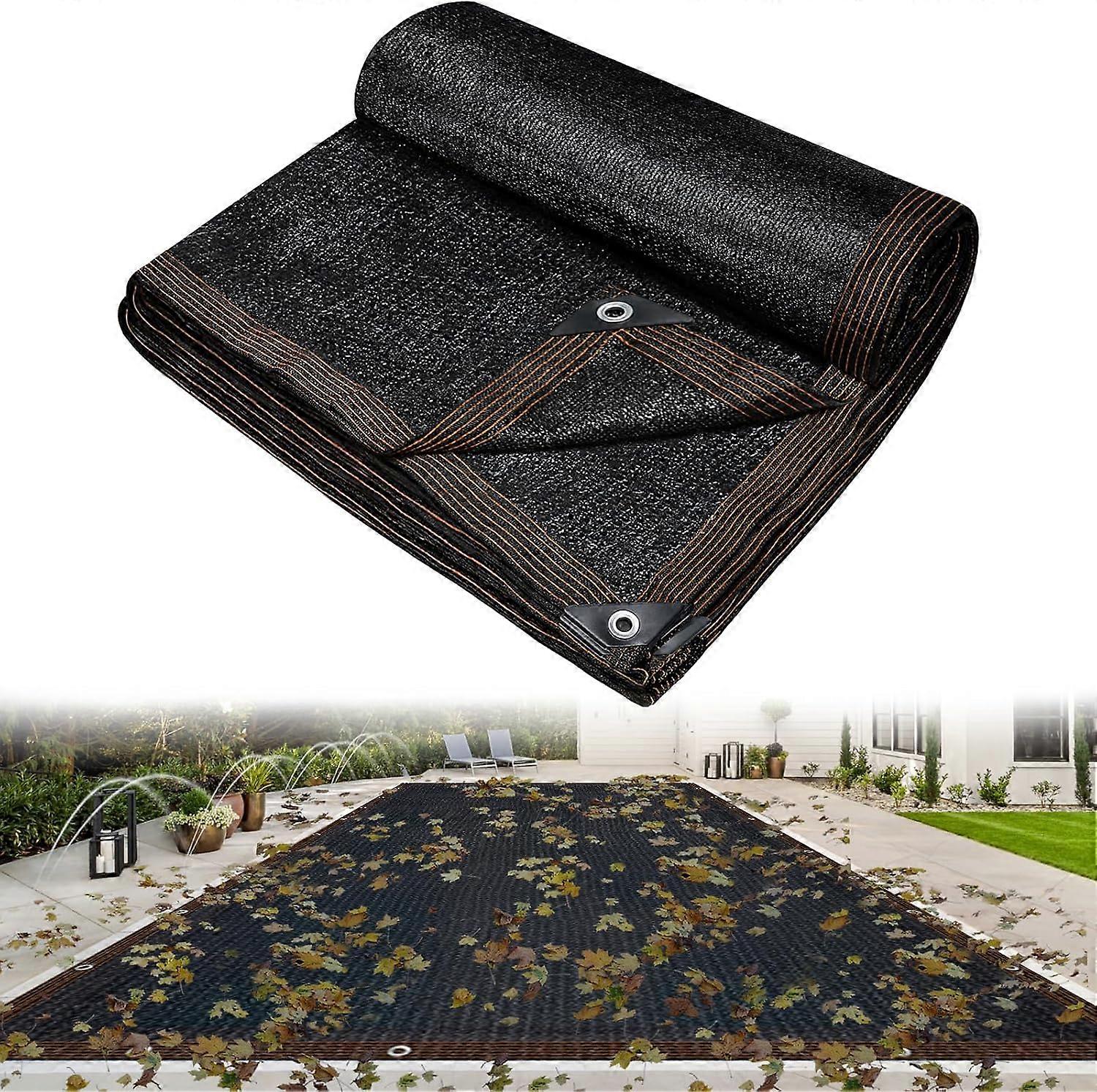 Rechteckiges Laubschutznetz Für Pools (20 X 36 Fuß), Feinmaschig, Mit Verstärkten Ösen, Geeignet Für Eingelassene Pools (16 X 32 Fuß) Oder A