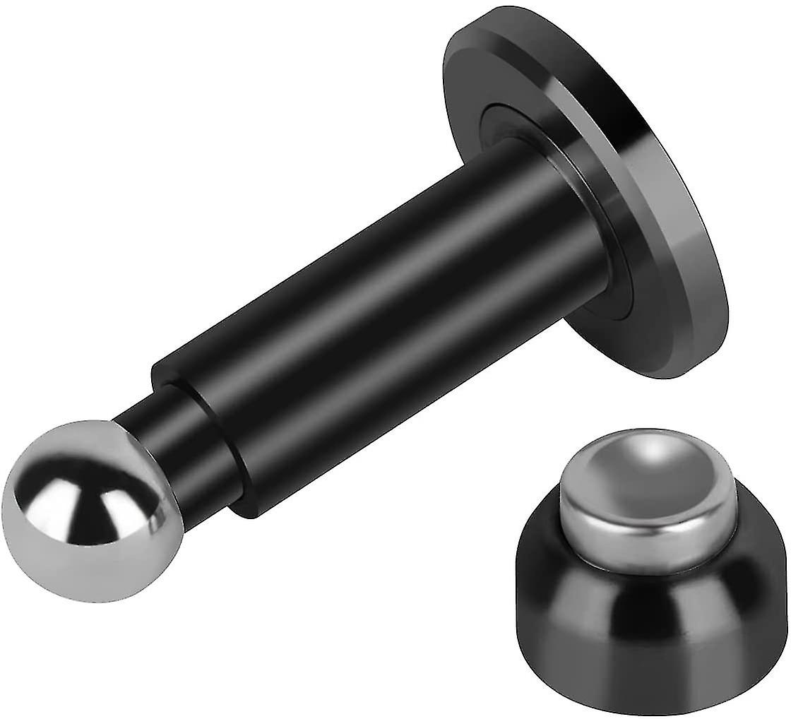 Magnetischer Türstopper Mit Verstellbarer Höhe, Magnetischer Türstopper, Türhalter Aus Edelstahl 304 Mit Wand- Und Bodenmontage (schwarz)