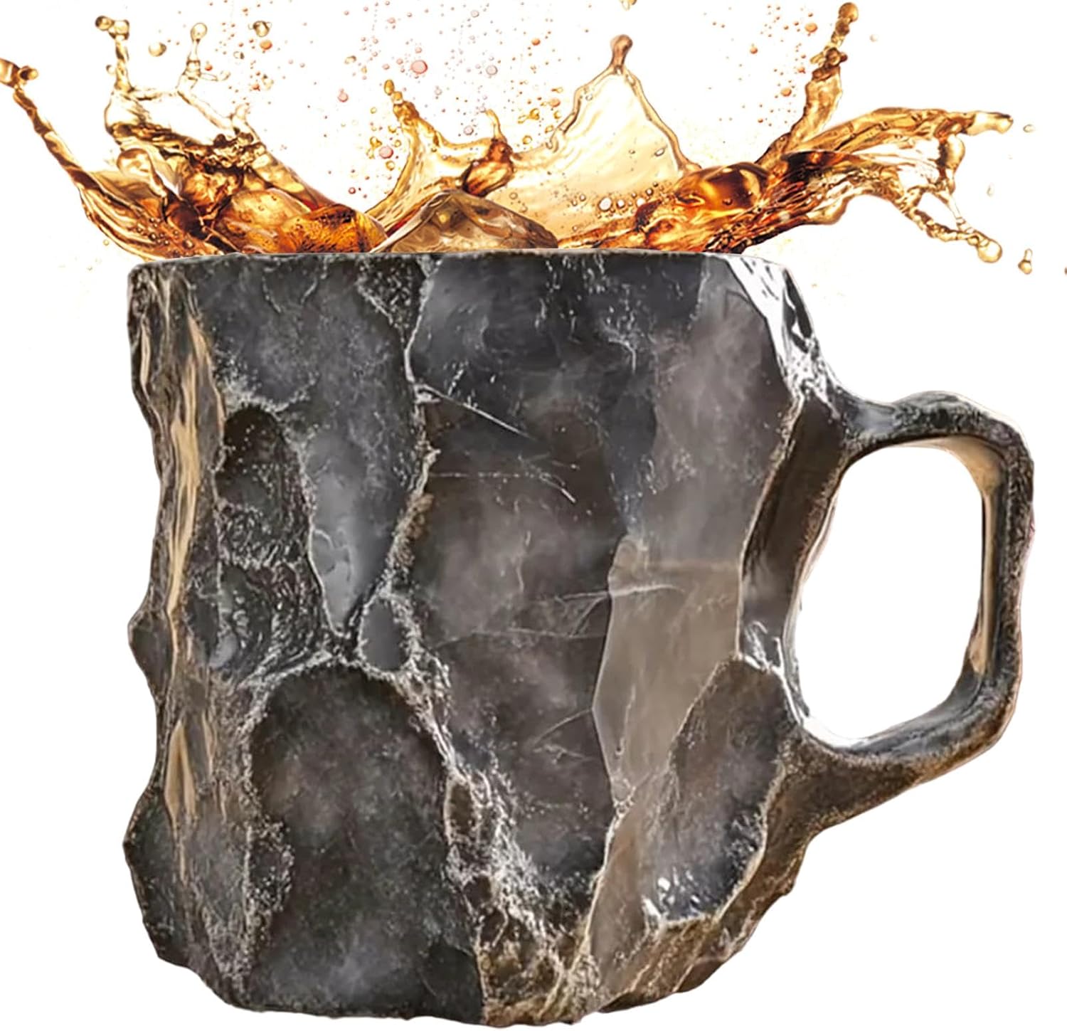 Elegante Kaffeetasse Aus Mineralkristall, Dekorative Tasse (300 G) Mit Henkel